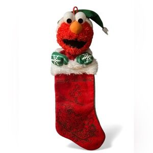 Kurt Adler Elmo 3D Stocking 22” Plush Elmo Christmas 2013 Sesame Street
